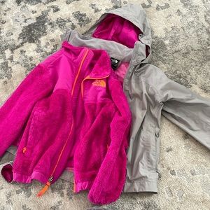 North Face girls two piece jacket